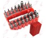 33pc Security Tamper Proof Torq Torx Hex Bit Set Includes 2-1/2" Magnetic Holder